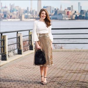 Eliza J bell sleeve sweater